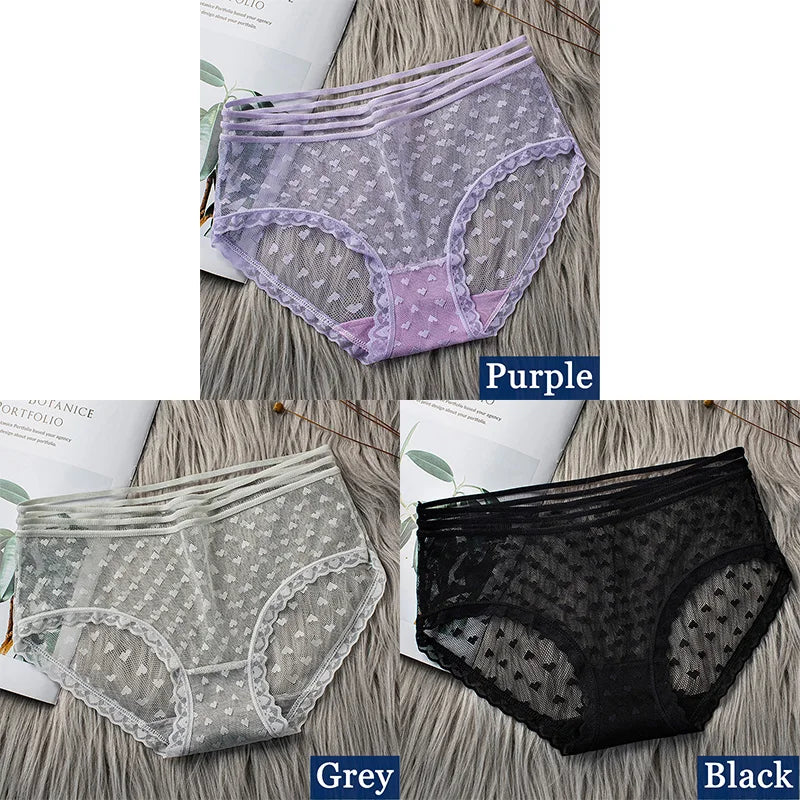 Floral Sexy Lace Briefs Panties