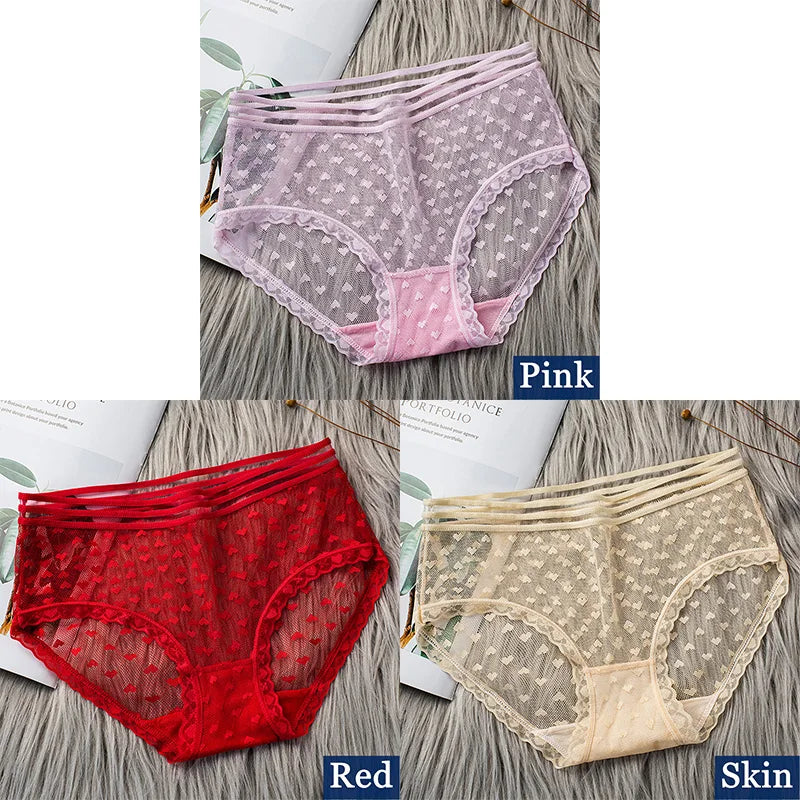 Floral Sexy Lace Briefs Panties