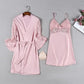 Satin Lace Pink Intimate Night Dress