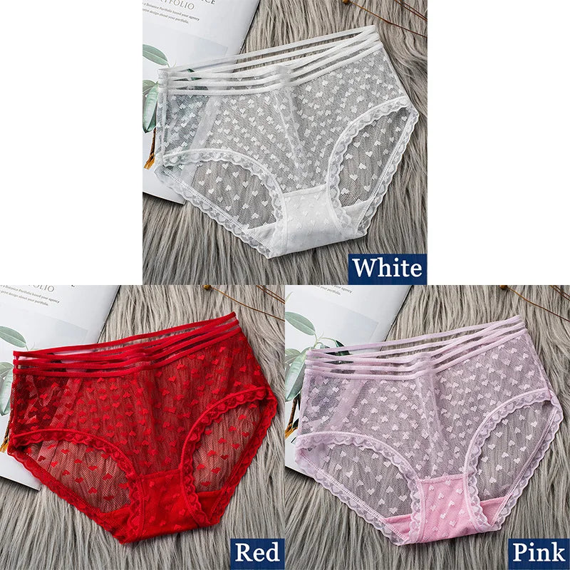 Floral Sexy Lace Briefs Panties