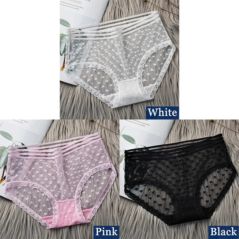 Floral Sexy Lace Briefs Panties