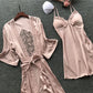 Satin Lace Pink Intimate Night Dress