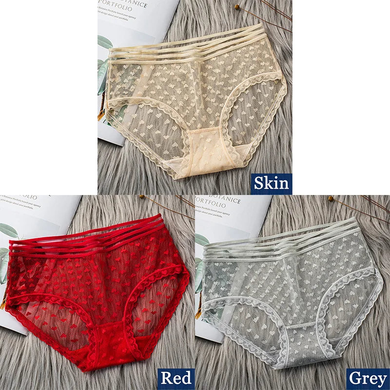 Floral Sexy Lace Briefs Panties