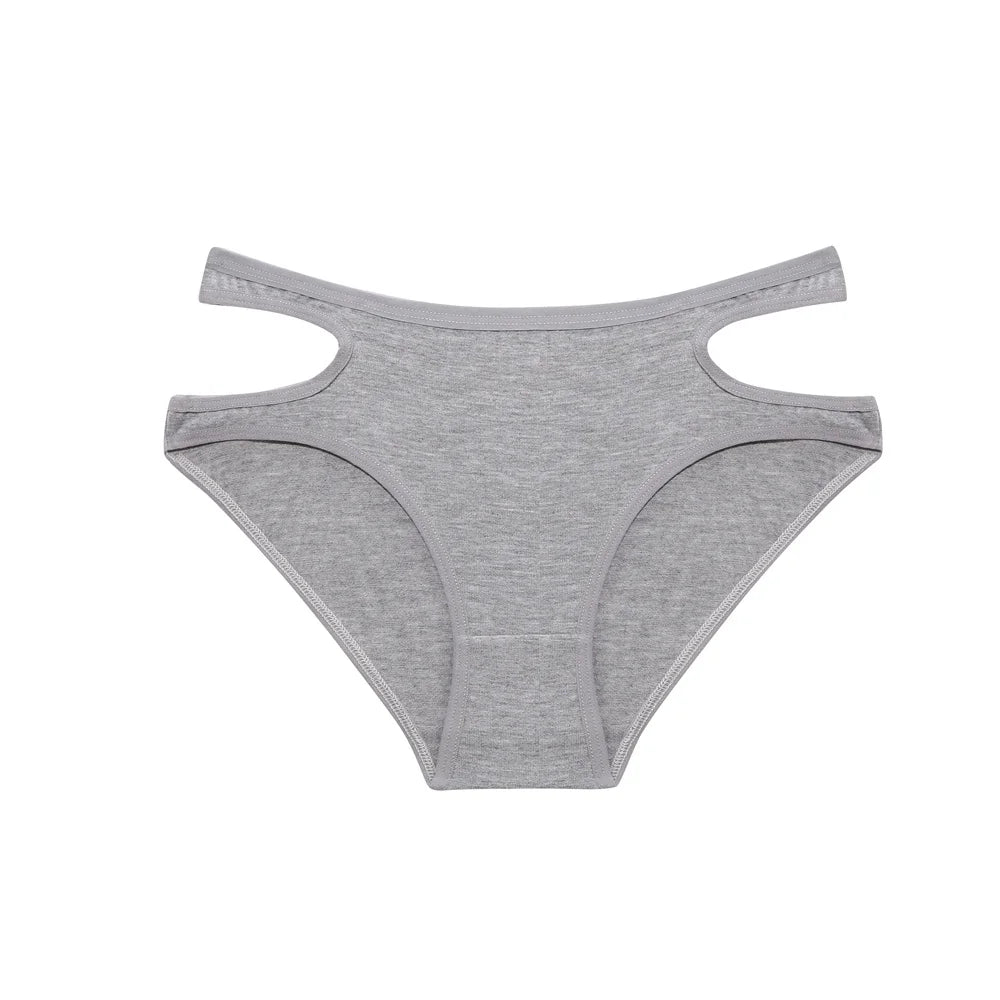 Cross Design Solid Color Panties