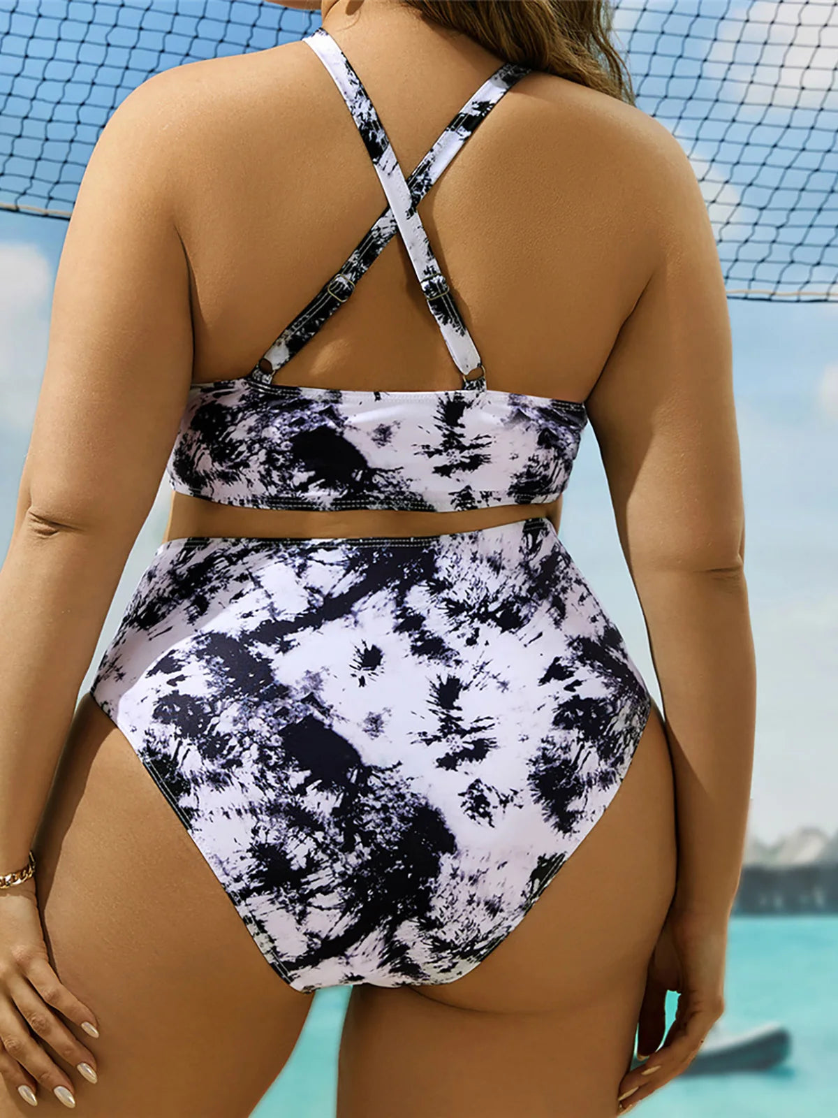 Tie Dye Printed Bikini Set