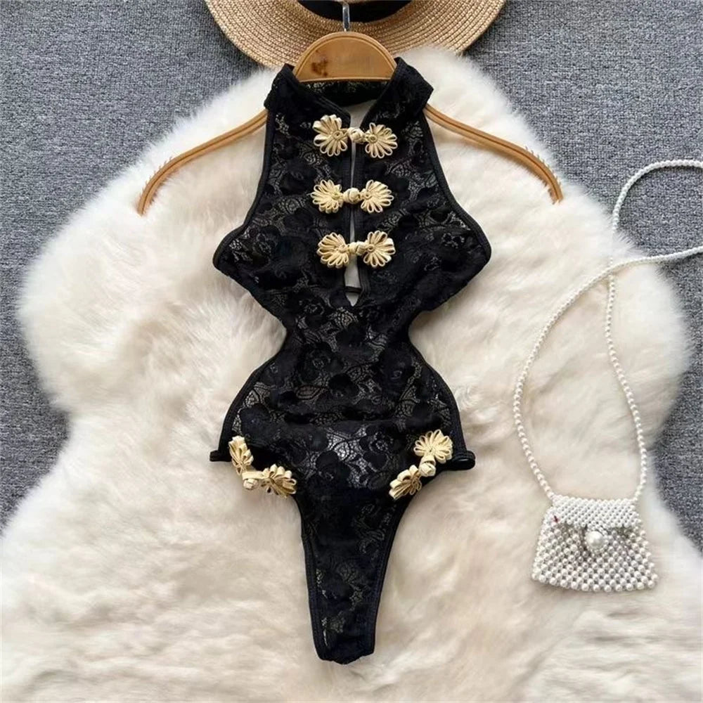 One Piece Sexy Lace Bodysuit