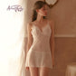 Sexy Lingerie V-Neck Silk Nightgown
