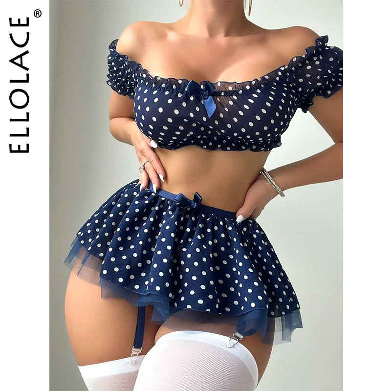 Polka Dot Lingerie Set