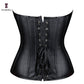 Punk Style Push Up Faux Leather Corset With Zip