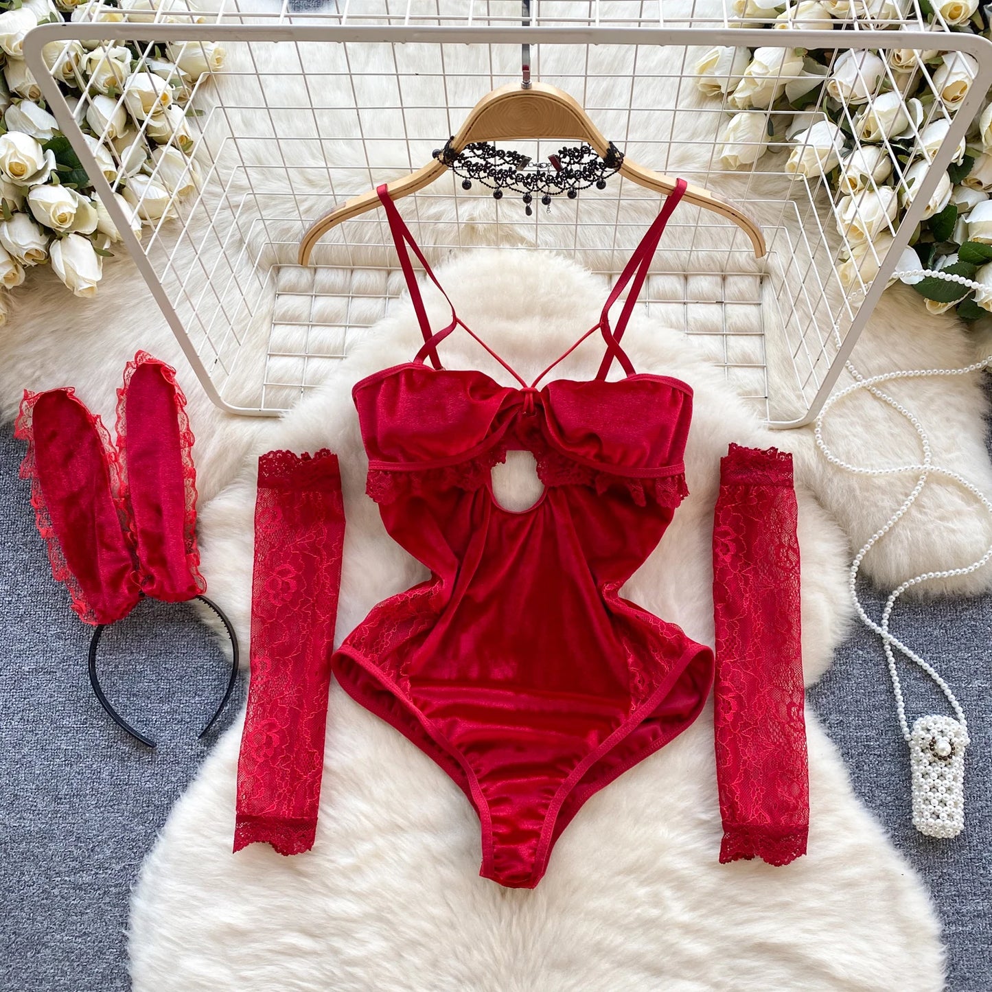 One Piece Sexy Lace Bodysuit