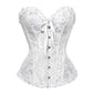 Sexy Jacquard Lace Up Corset